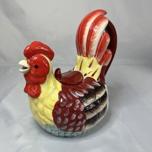 Appletree Design a Day in the Country Rooster Teapot, 7-1/2-Inch